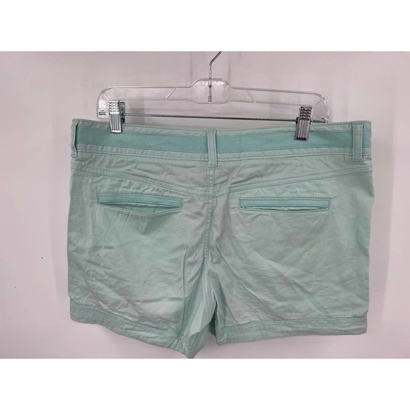 Athleta womens glass blue fo sho shorts hiking button waist size 12 - Picture 3 of 5